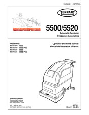 Tennant 607563 Operator And Parts Manual