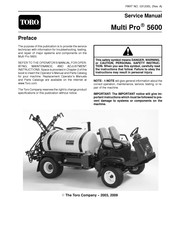 Toro MULTI PRO 5600 Service Manual