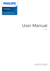 Philips OLED818 User Manual