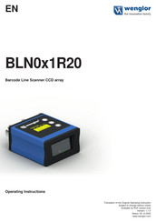 Wenglor BLN0x1R20 Operating Instructions Manual