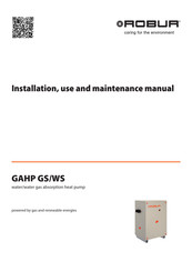 Robur GAHP GS Instructions For Installation, Use And Maintenance Manual