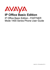 Avaya IP Office Basic 1400 Series User Manual