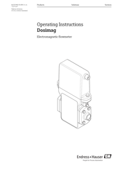 Endress+Hauser Dosimag Operating Instructions Manual