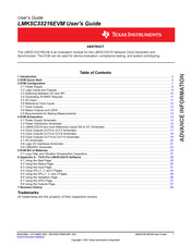 Texas Instruments LMK5C33216EVM User Manual