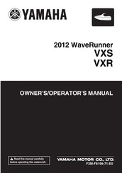 Yamaha WaveRunner VXR 2012 Owner's/Operator's Manual