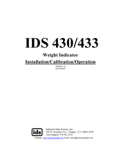 Industrial Data Systems IDS 430 Installation/Calibration/Operation