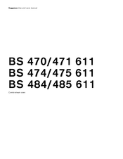 Gaggenau BS 470/471 611 Use And Care Manual