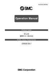 SMC Networks EX430-SIL1 Operation Manual