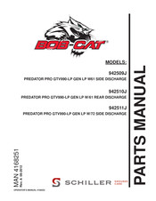Schiller BOB-CAT 942511J Parts Manual