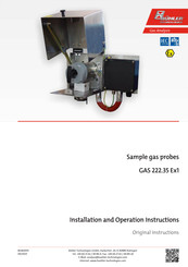 Bühler technologies GAS 222.35 Ex1 Installation And Operation Instruction Manual