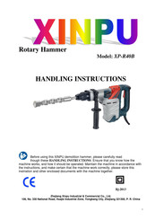 Xinpu XP-R40B Handling Instructions Manual