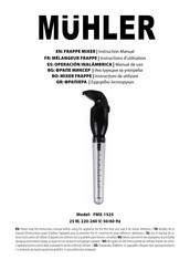 MUHLER FMX-1525 Instruction Manual