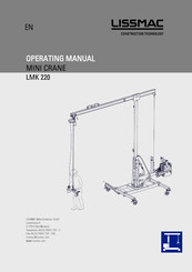 Lissmac LMK 220 Operating Manual