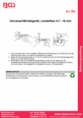 Bgs Technic BGS 360 Instruction Manual