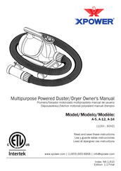 XPower A-5 Owner's Manual
