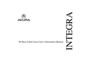 Acura INTEGRA User's Information Manual
