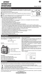 KIDdesigns SPIDEY INTERACTIVE ADVENTURES Quick Start Manual
