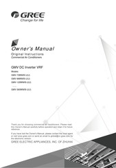 Gree GMV-288WM/B-U Owner's Manual