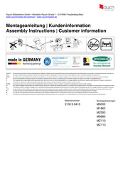Rauch M0003 Assembly Instructions Manual