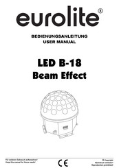 EuroLite LED B-18 User Manual