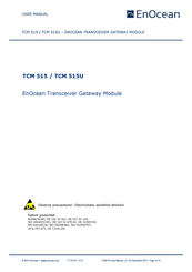 EnOcean TCM 515U User Manual