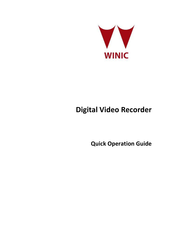 Winic CT-AR304-16 Quick Operation Manual