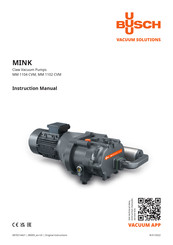 BUSCH MINK MM 1104 CVM Instruction Manual