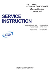 Fujitsu AO G24KATA Series Service Instruction