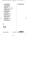 Bavaria BMX 1400 E Operating Instructions Manual
