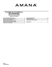 Amana REFURBISHED R-AMAP084AW Use And Care Manual