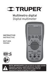 Truper MUT-60A Manual