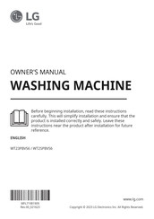LG WT23PBVS6 Owner's Manual