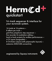 Squarp Instruments Hermod+ Quick Start Manual