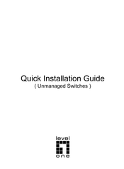 LevelOne FEU-0512 Quick Installation Manual