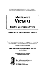 MONTAGUE Vectaire 2EK-15A Instruction Manual