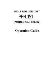 Nisca PR-L151 Operation Manual
