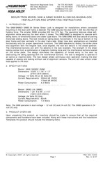 Securitron ASSA ABLOY SAM2 Installation And Operating Instructions Manual