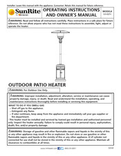 Mr. Heater SunRite MH48PH Operating Instructions And Owner's Manual