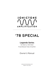 SONICTONE AMPLIFICATION Legends Series Owner's Manual