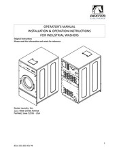 Dexter Laundry T450 Express Operators Manual Installation & Operation Instructions