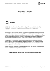 EEVE Willow Pro Instruction Manual