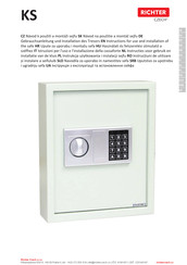 RICHTER CZECH KS.133 Instructions For Use And Installation