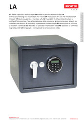 RICHTER CZECH RS.45R.LA Instructions For Use And Installation
