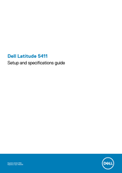 Dell Latitude 5411 04C95 Setup And Specifications Manual