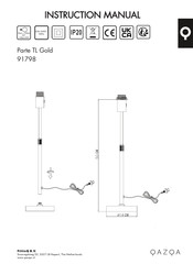 Qazqa Parte TL Gold 91798 Instruction Manual