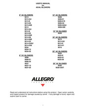 Allegro Industries 9509-01E User Manual