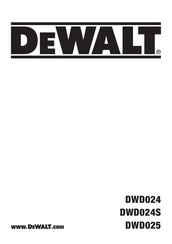 DeWalt DWD024GB Instructions Manual
