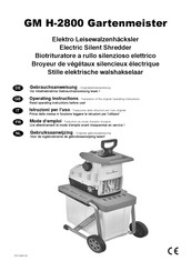 Ikra Gartenmeister GM H-2800 Operating Instructions Manual