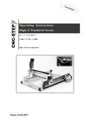 CNC-Step High-Z Standard S-720 Operating Instructions Manual