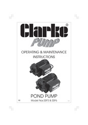 Clarke SSP3 Operating & Maintenance Instructions